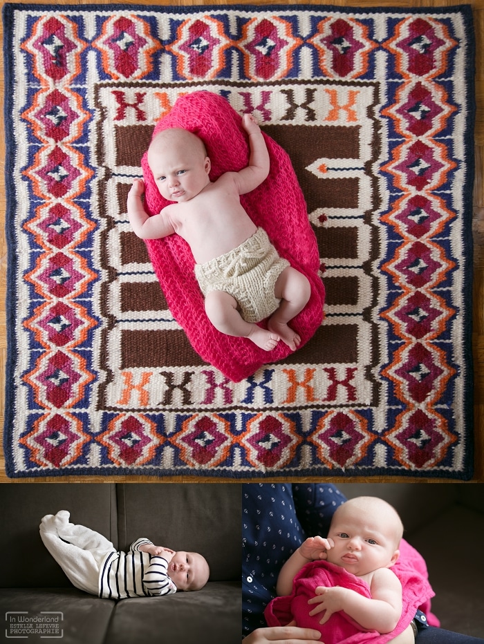 bébé allongé sur le tapis