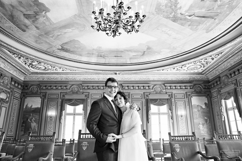 Photographe mariage civil à la mairie de Courbevoie 92