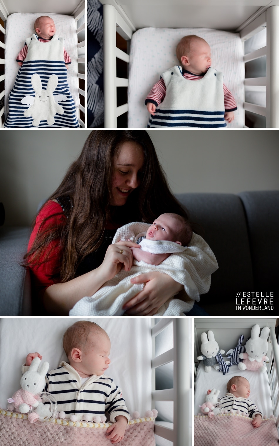 Séance photo de naissance photographe bébé à domicile à Enghien