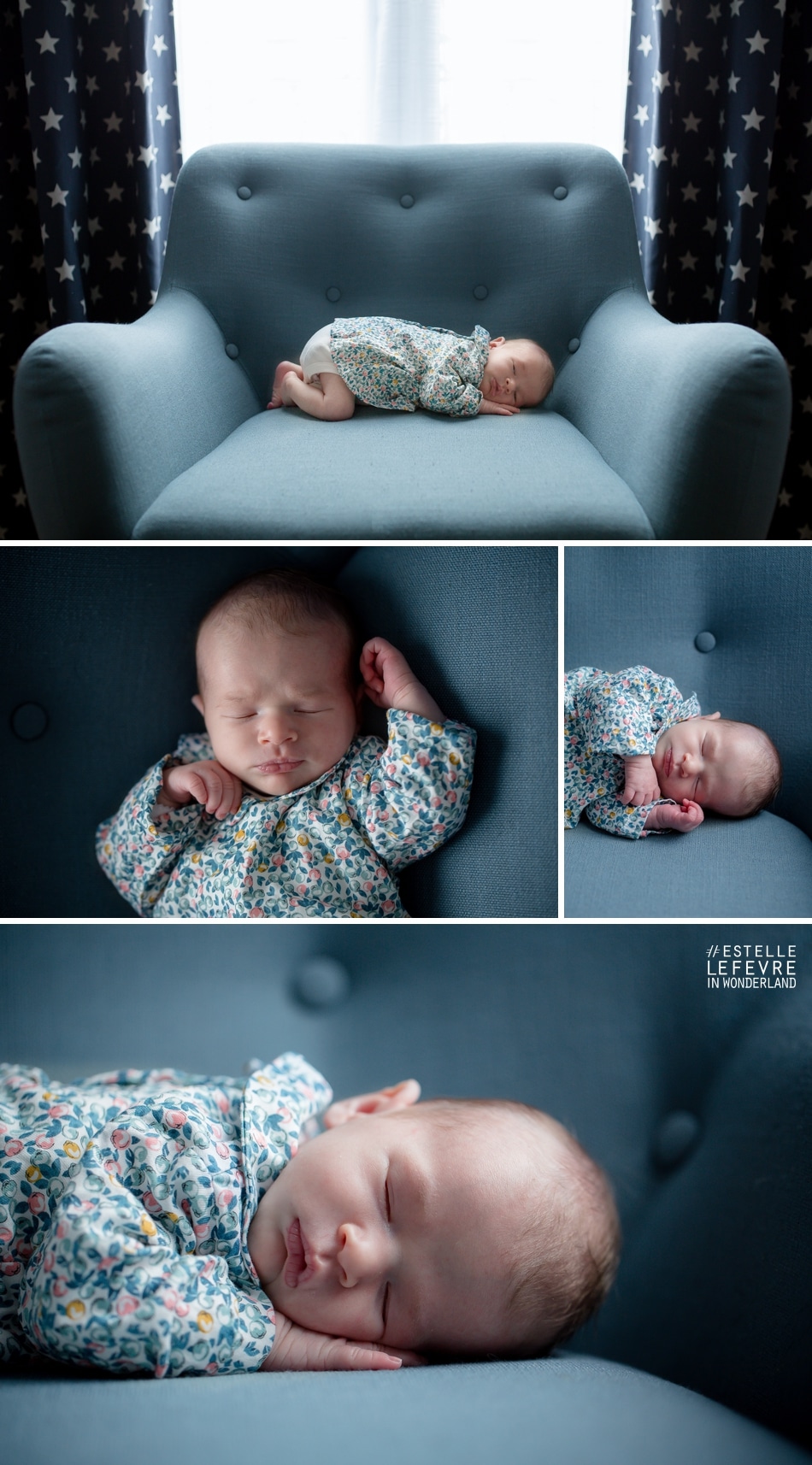 Séance photo de naissance photographe bébé à domicile à Enghien
