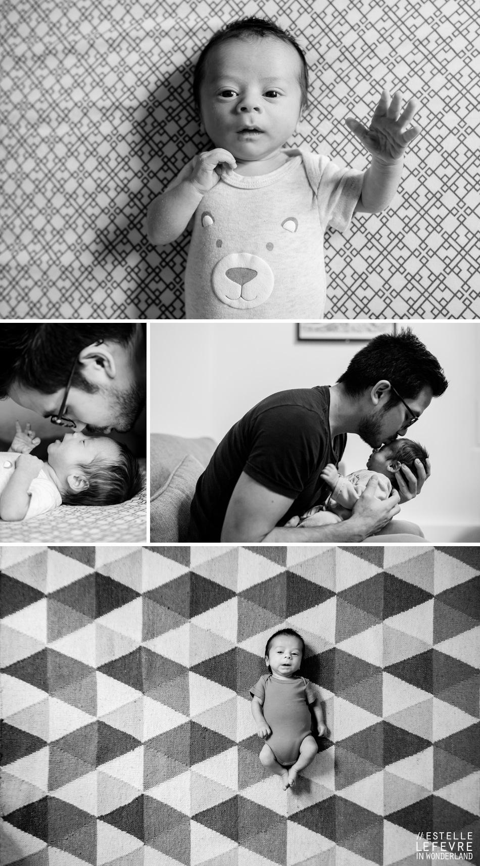 Photographe bébé à Asnières et photos de naissance à domicile