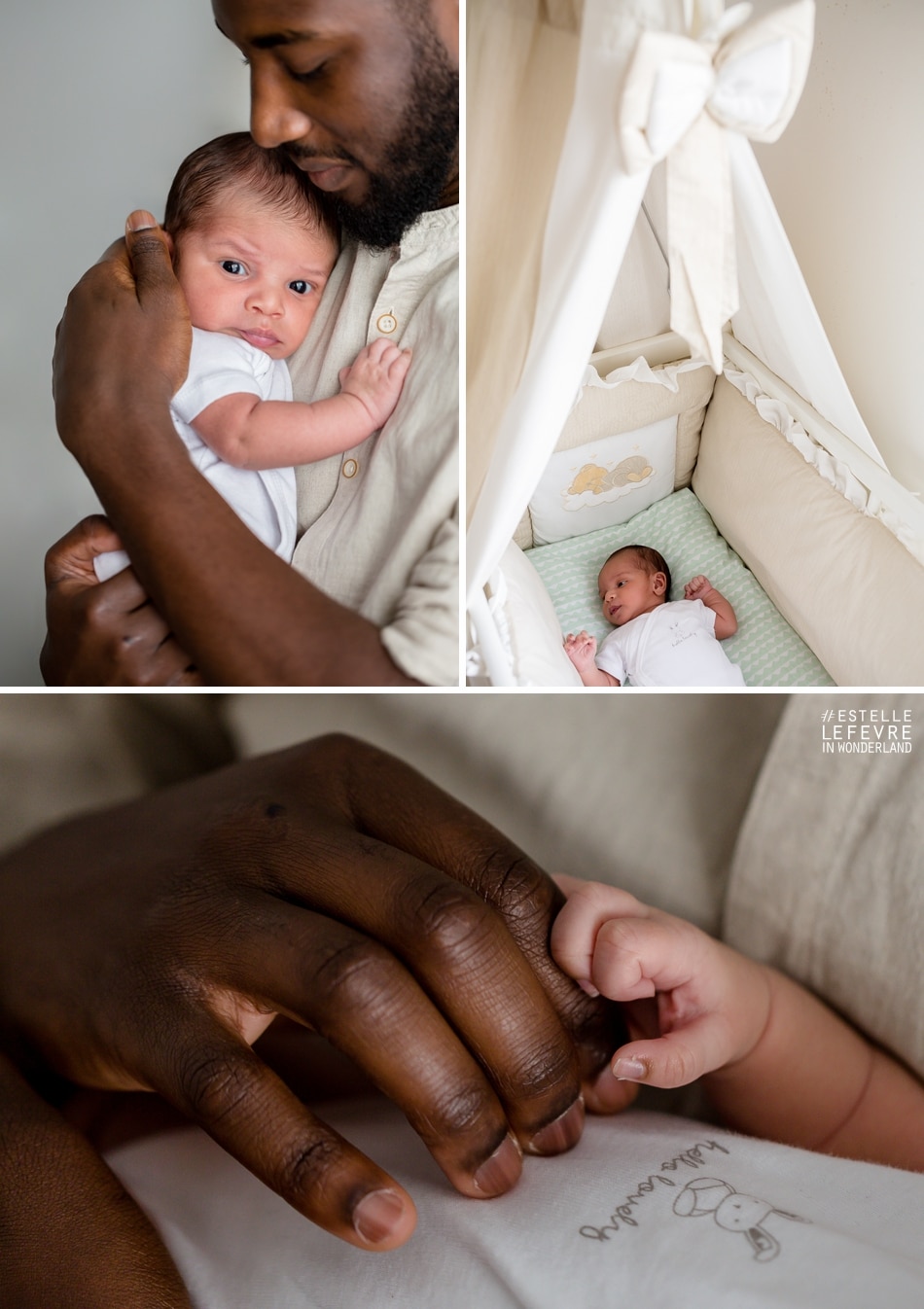 Photos de bébé à domicile photographe à Levallois