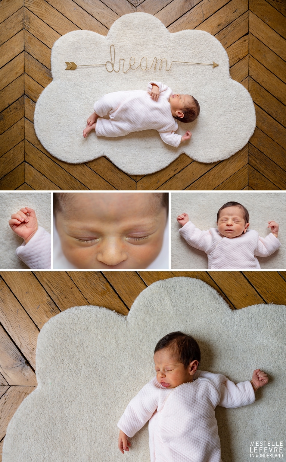 Photos de bébé à domicile photographe naissance à Levallois