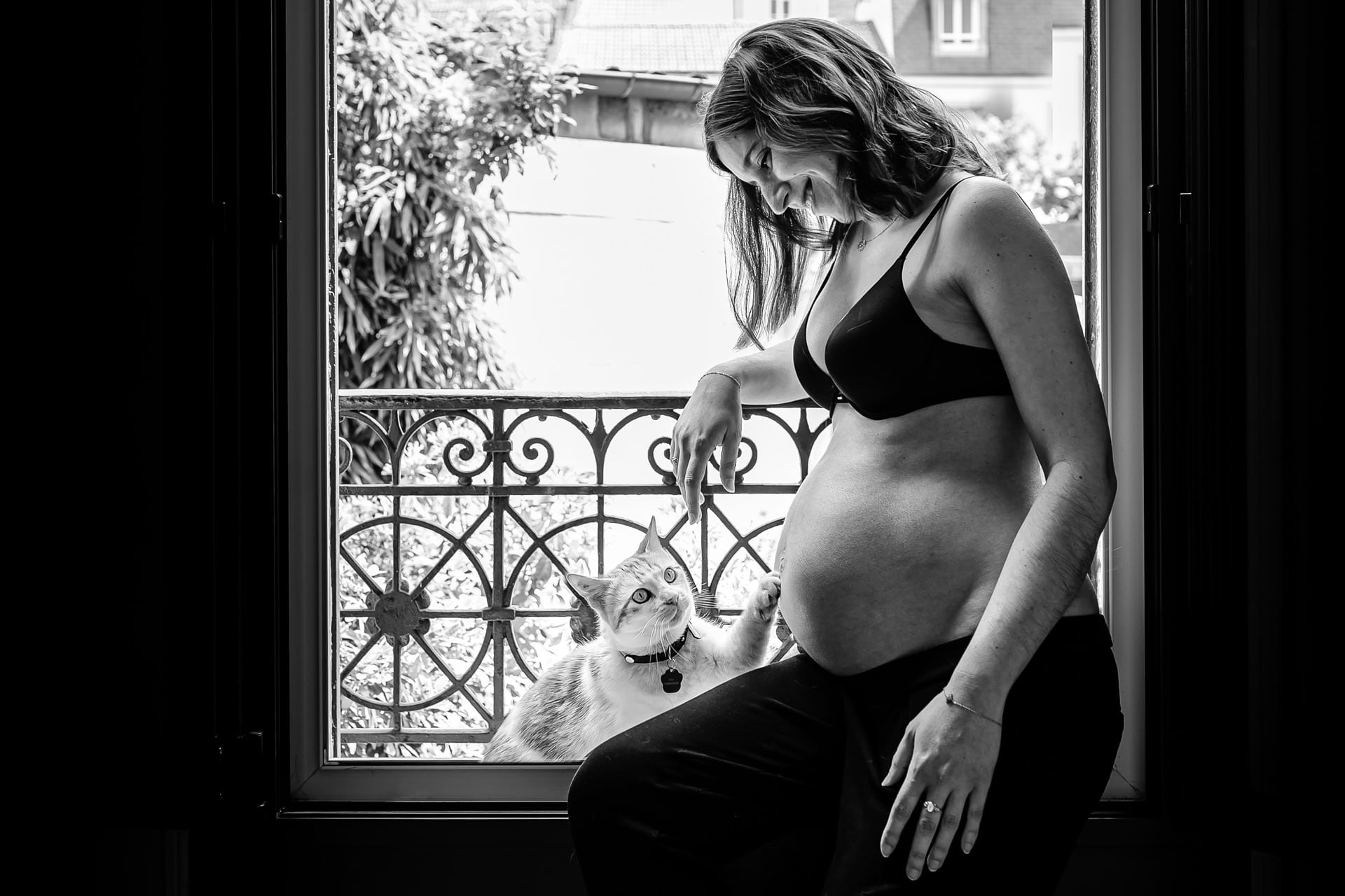 Photos de grossesse à domicile-photographe Nanterre