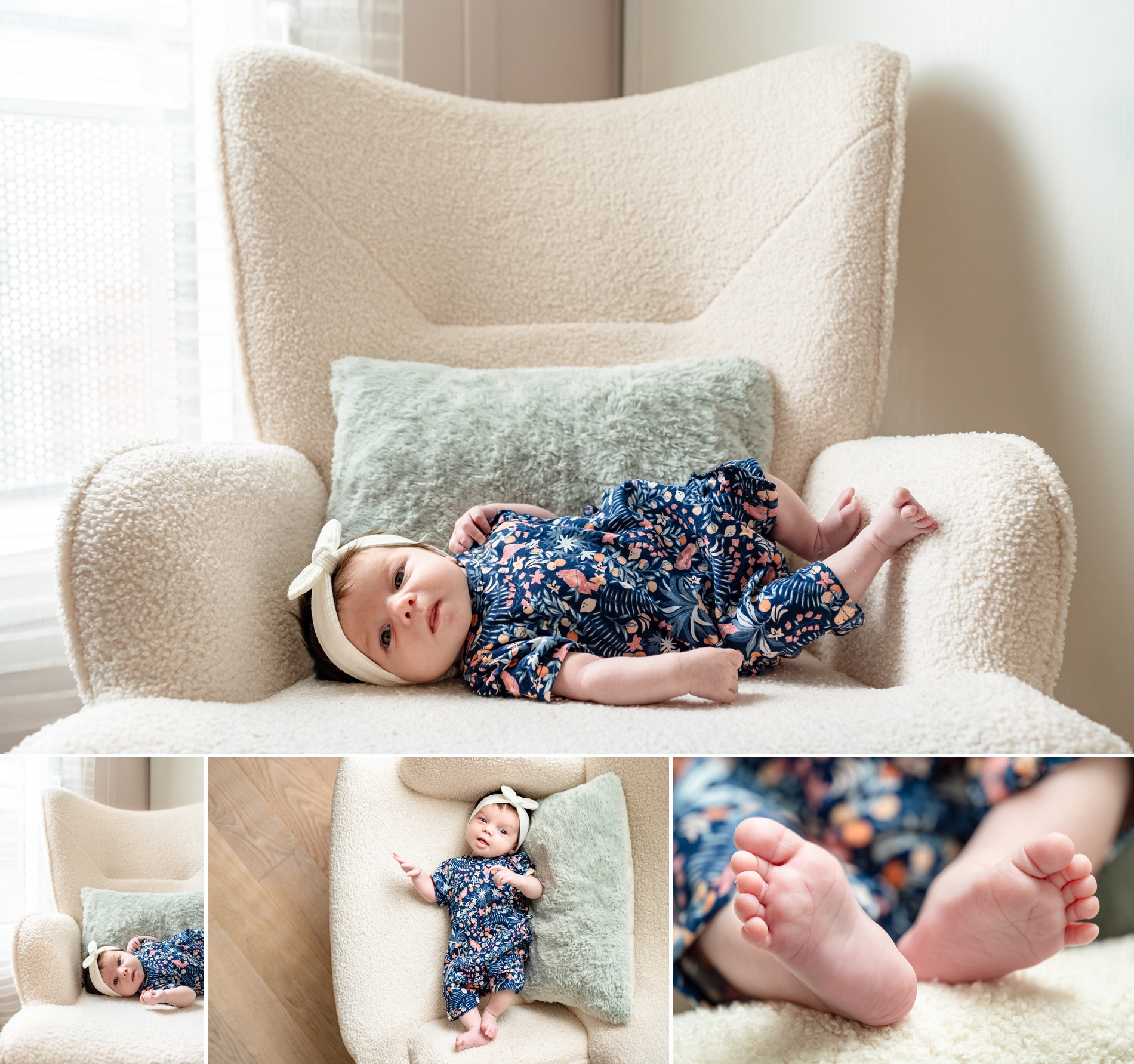 Photos de bébé créatives à domicile à Nanterre